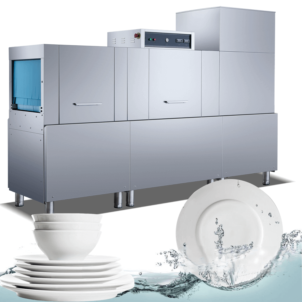 Kuiklin Restaurant Commercial Dishwasher Machine with Conveyor BD-200-2PD